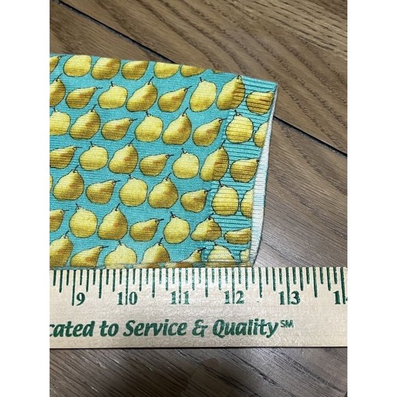 Talbots Women's Aqua Pear Novelty‎ Print Scoop Neck Sweater Size 1X-Lightweight - Picture 5 of 11